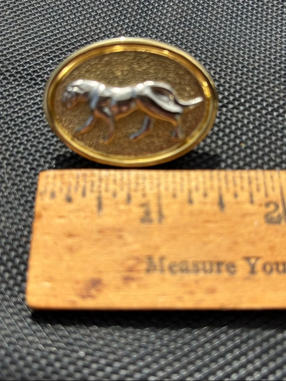 Bronze Panther Vintage Scarf Clip - Picture 2 of 4